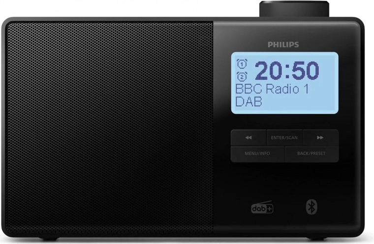 Portable clock radio PHILIPS TAR5600 with DAB+, FM and Bluetooth