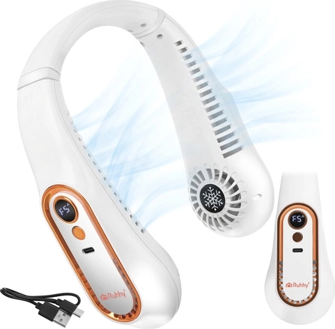 RUHHY bladvrije nekventilator met LED-display en USB‑C