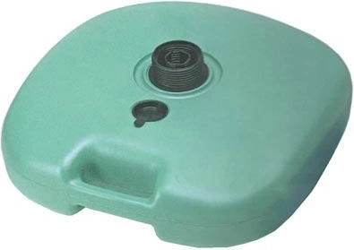 Plastic umbrella base green 38 × 38 × 9 cm