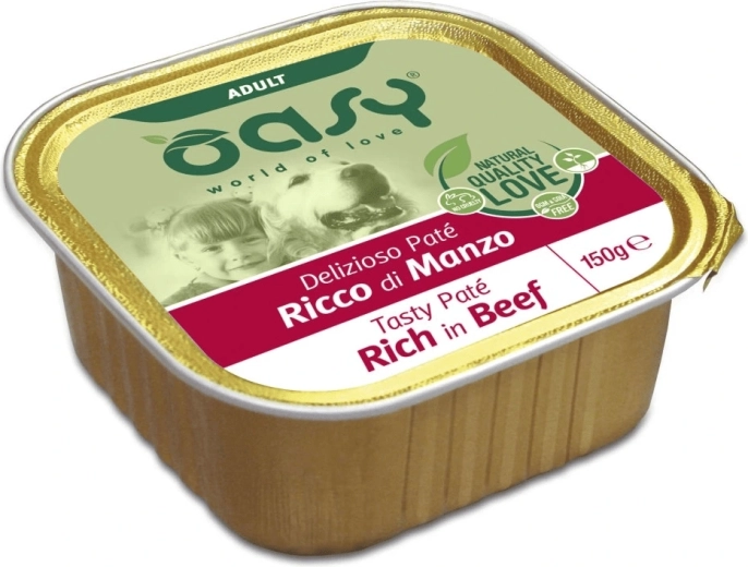 OASY Tasty Pate Adult beef pâté for dogs 150 g