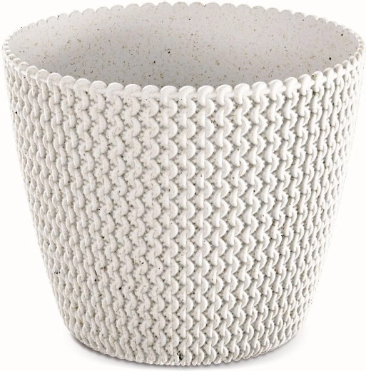 Splofy Eco Wood Flowerpot 18.7 cm white
