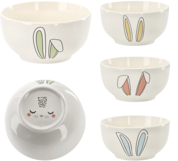Bol en porcelaine avec oreilles de lapin 480 ml