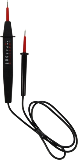 Testeur de tension Solight 6–400 V CA/CC avec indication LED