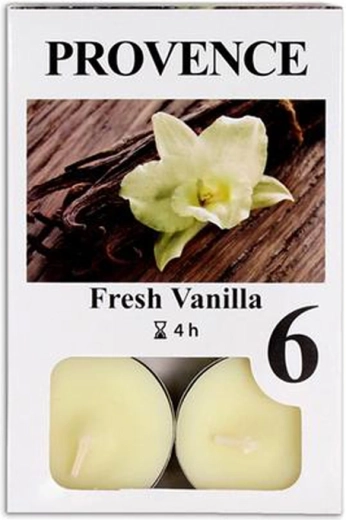 Teelichter Vanille, 6 Stk.