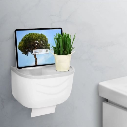 Wit toiletpapierkastje
