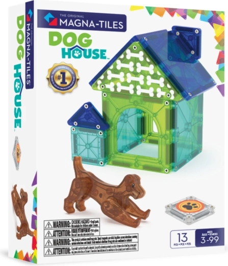 MAGNA-TILES jeu de construction magnétique niche pour chien (13 pièces)