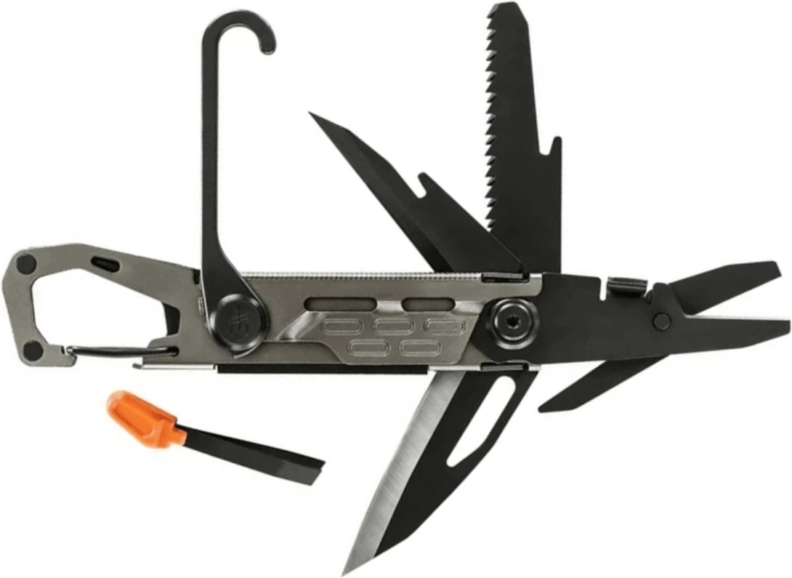 Gerber Stakeout Graphite – camping multi-tool (11 functions)