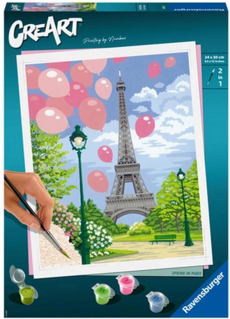 CreArt paint by numbers – Spring in Paris