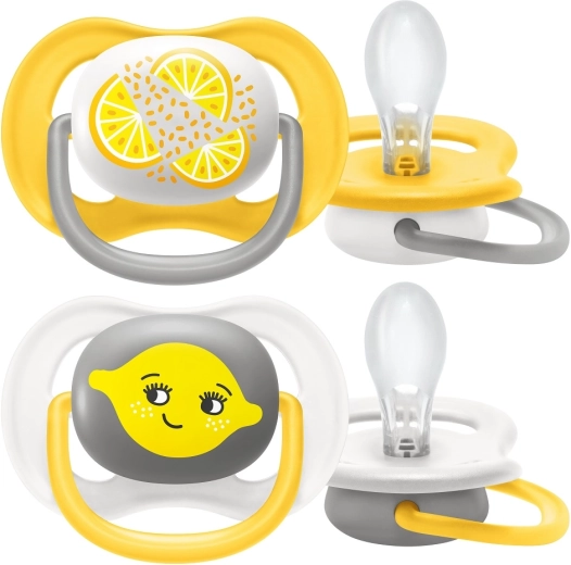 Philips Avent fopspeen Ultra Air neutraal citrus 6–18 m, 2 stuks
