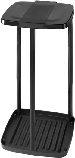 Kunststoffständer für Müllsäcke Heidrun, schwarz, 34 × 31 × 67 cm