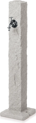 Borne d’eau de jardin avec robinet Natura – granit gris froid