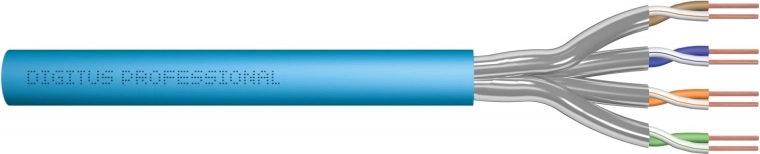 Installation Cable Category 6A, S/FTP, LSOH, 100m Blue