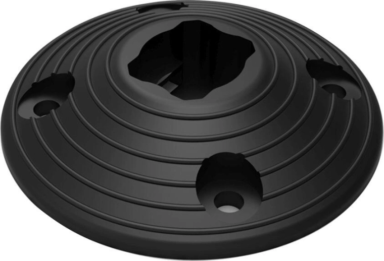 Base circulaire amovible pour poteau flexible de délimitation, ABS, diamètre 200 × 50 mm