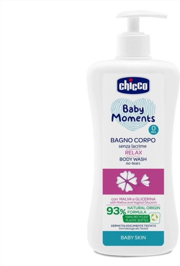 Chicco Baby Moments Relax douchegel voor kinderen vanaf de geboorte 500 ml
