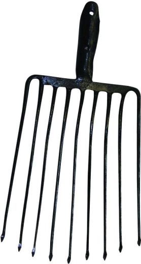 Fourche à pierres à 9 dents sans manche