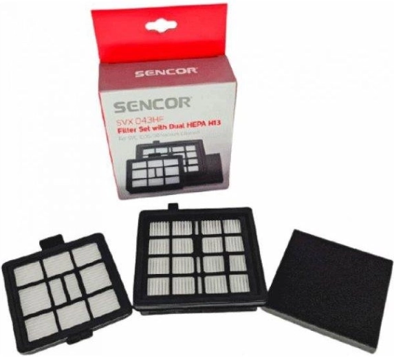 Ensemble de filtres Sencor SVX 043HF pour aspirateurs SVC 1035 et SVC 1038