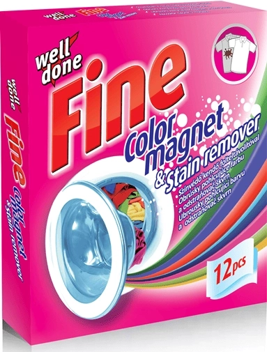 Well Done Fine wasmachine-doekjes die kleuren absorberen en vlekken verwijderen, 12 stuks