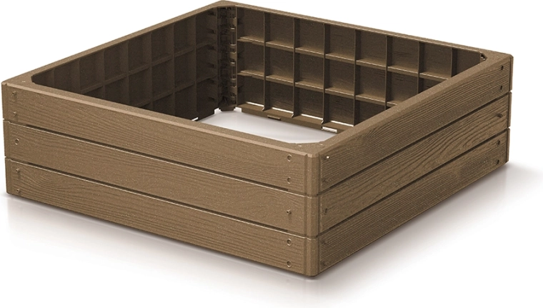 Carré potager surélevé BASE WOODY ECO WOOD 75,6 × 75,6 × 25 cm – naturo eco
