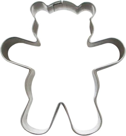 Koekjesuitsteker – beertje van roestvrij staal 5–6 cm