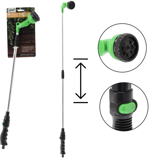 Telescopic Garden Spray Gun, 8 Functions