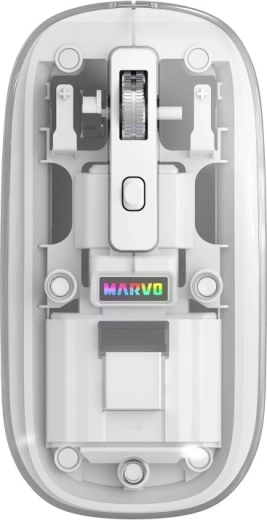 Wireless office mouse Marvo Prism B10 white