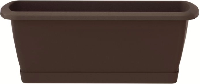Jardinière avec soucoupe RESPANA 39,2 cm marron