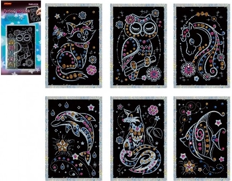 Image perlée assortie 11 x 22 cm