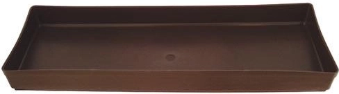 Schotel voor bloembak 40 cm bruin