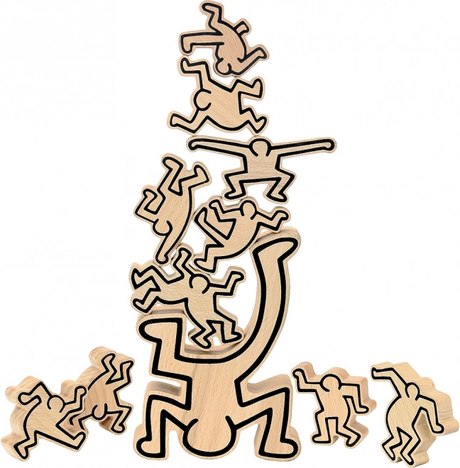 Vilac motor skills balancing game figures – design KEITH HARING