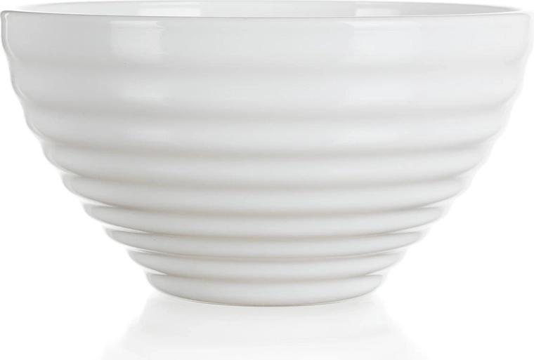 Glazen kom 13 cm HARENA wit
