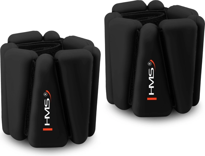 Siliconen pols- en enkelgewichten HMS SNK01 2 × 0,5 kg – zwart