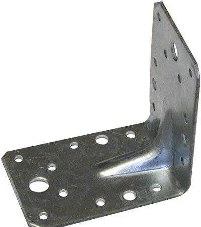 Équerre d’ancrage avec emboutissage 55×70×70 mm, ép. 2 mm