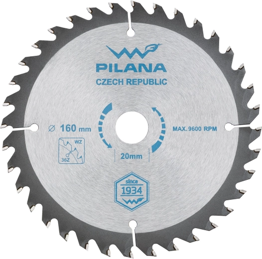 Lame de scie PILANA SK 160 mm, 36 dents, WZ, carbure