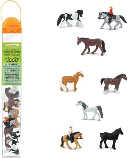 Safari Ltd. tube horses and their riders