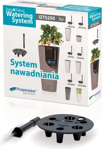 Bewateringssysteem voor bloempotten Rato en Tubus 34 cm