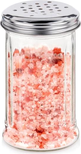 Porte-épices en verre avec tamis doseur 350 ml