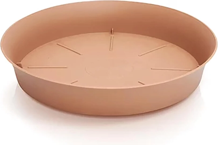 Plastic saucer for flower pots