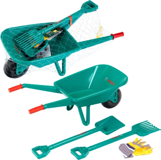 Kids' garden set with wheelbarrow and tools BOSCH by Klein