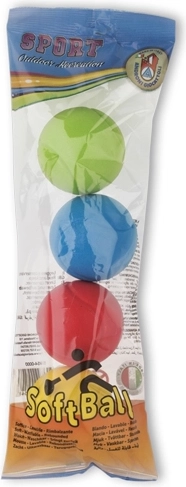 Androni set van 4 zachte ballen, diameter 7 cm