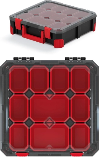 Organizer Titan met 10 vakken 390 × 390 × 110 mm
