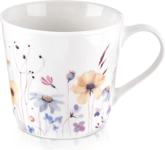 Mug en porcelaine avec décor floral 430 ml