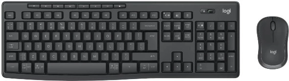 Logitech MK370 Combo for Business kabellose Tastatur und Maus, grafitfarben