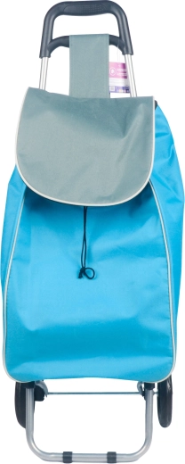 Toronto rolling shopping bag 31 l, turquoise/gray