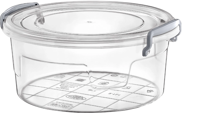 Ronde kunststof box Multi Box 2,1 l