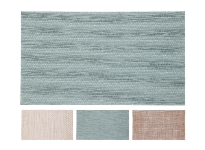 Table placemat 45 × 30 cm, grey, plastic