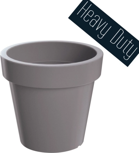 Lexo Round Planter 80 cm – Grey Stone