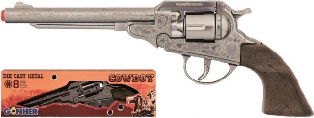 Metalen cowboyrevolver voor 8 schoten GONHER