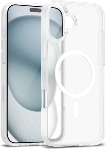Crong Hybrid Matte Magnetic case with MagSafe for iPhone 17, white
