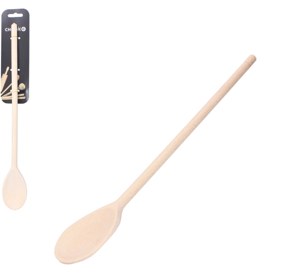 Cuillère de cuisine suédoise en bois 40 cm en hêtre