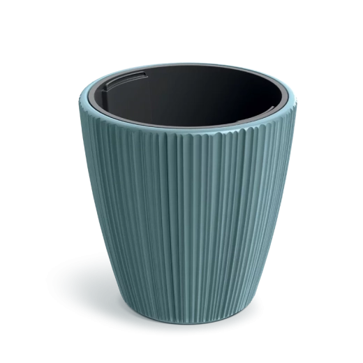 ORO Flower Pot 39 cm Scandinavian Blue with Inner Insert